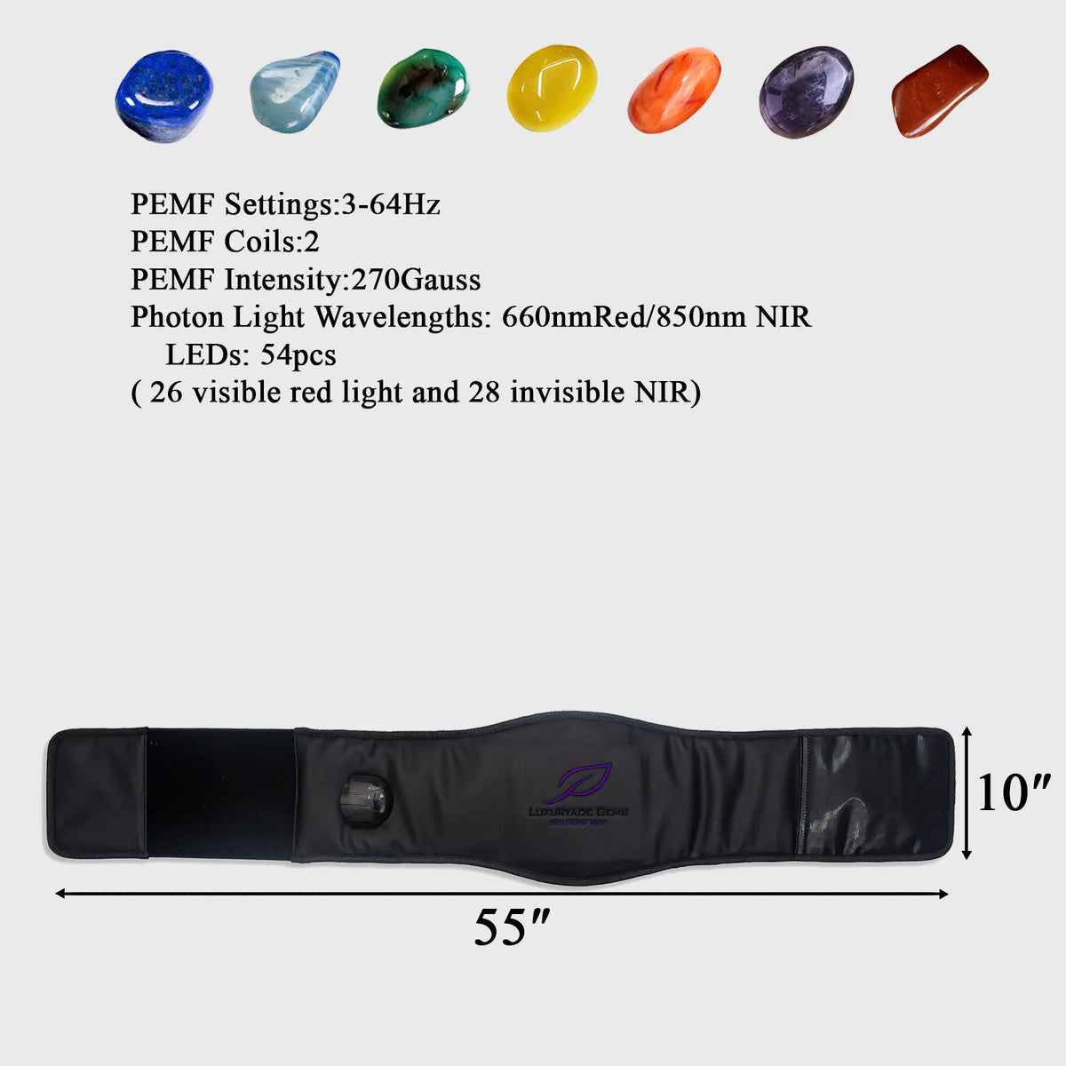 Luxuryade B65 Far Infrared Photon PEMF Belt